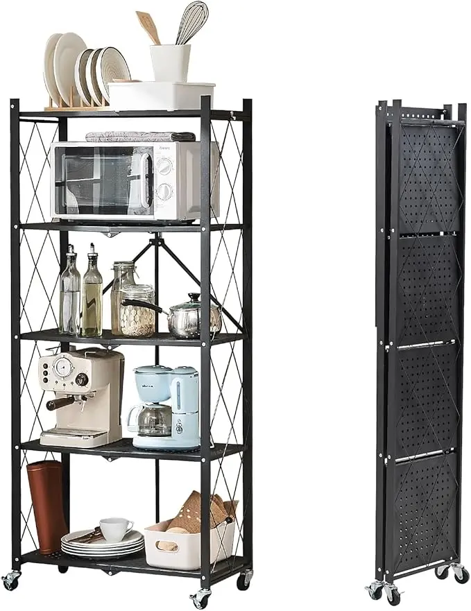 BRIAN & DANY 5-Tier Foldable Storage Shelves