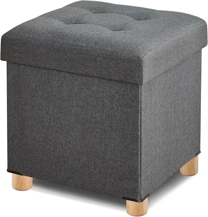 BRIAN & DANY Ottoman with Storage, Square Storage Ottoman