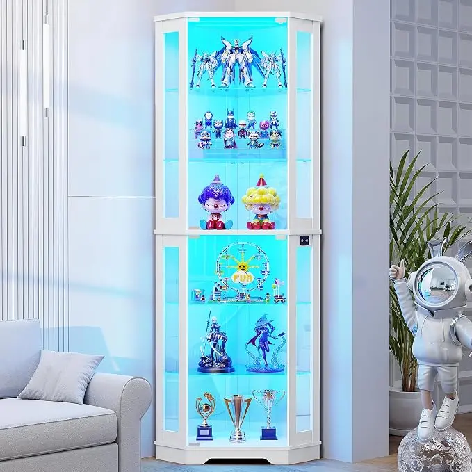 BROTTAR 71" Corner Display Cabinet