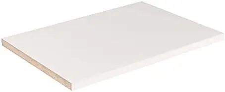 Cabinet Shelf Melamine 3/4'', Custom, Cut to Size. (18'' Depth, 35'' Length)