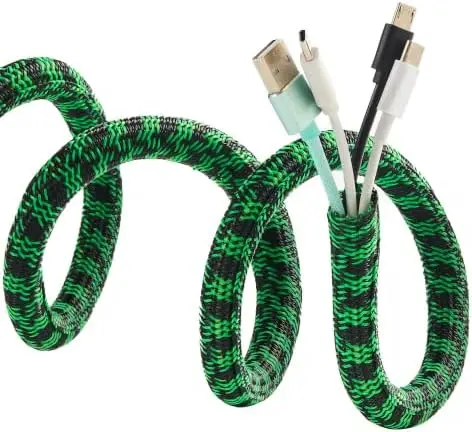 Cable Sleeve 1/2 Inch x 100FT Self-Wrapping Wire Loom