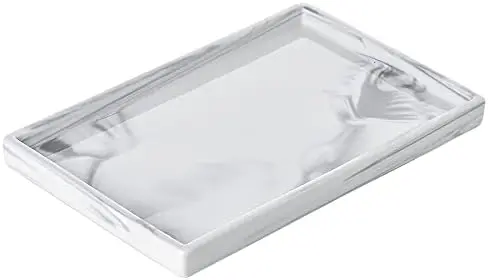 Ceramic Vanity Bathroom Tray Marble Tray Large