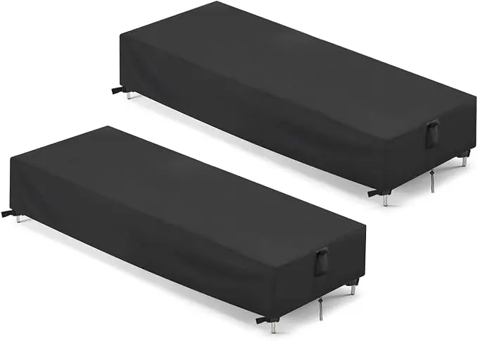 Chaise Lounge Covers, 2 Pack Waterproof Outdoor Lounge Chair Covers
