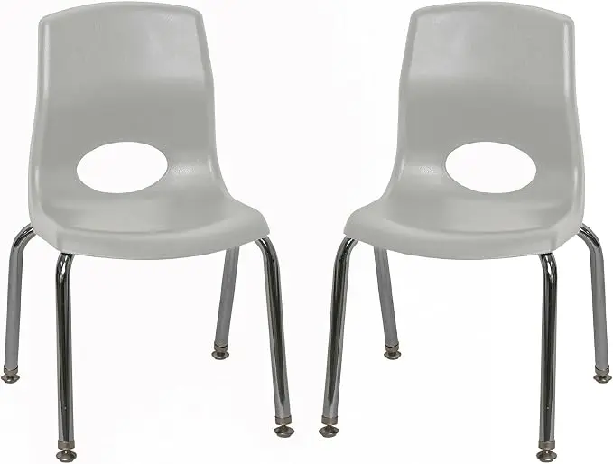 Children’s Factory MyPosture Plus 12" Chair, 2 Pack, Stackable Ergonomic