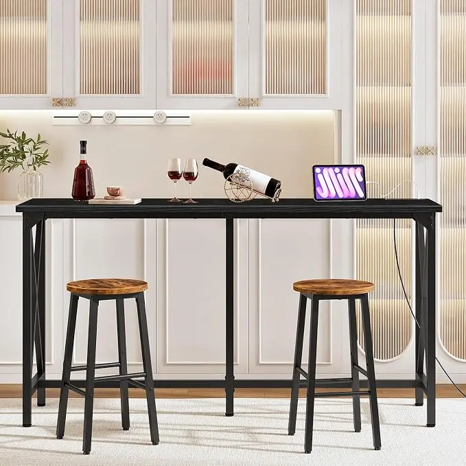 CHOEZON 63'' Bar Table, Kitchen Dining Table
