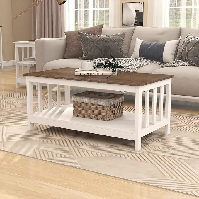 ChooChoo Farmhouse Coffee Table, 40 Inch