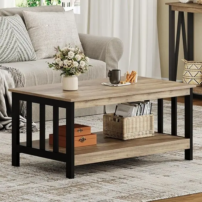 ChooChoo Farmhouse Coffee Table, Living Room Table