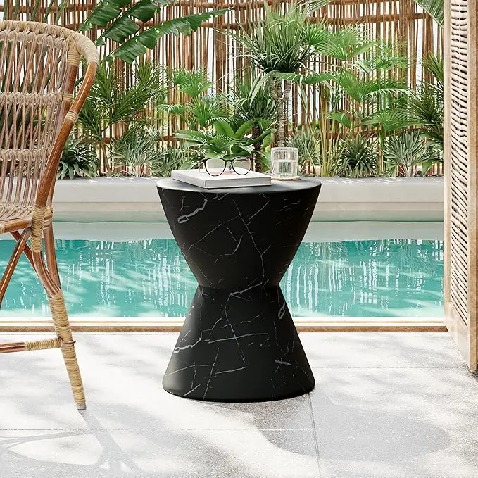 Christopher Knight Home Outdoor Side Table, Hourglass Shape Side Table