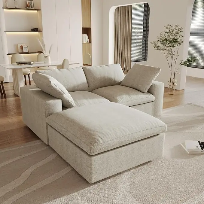 Cloud Modular Sectional Sofa Couch, 80.3" L Shaped Convertible Couches