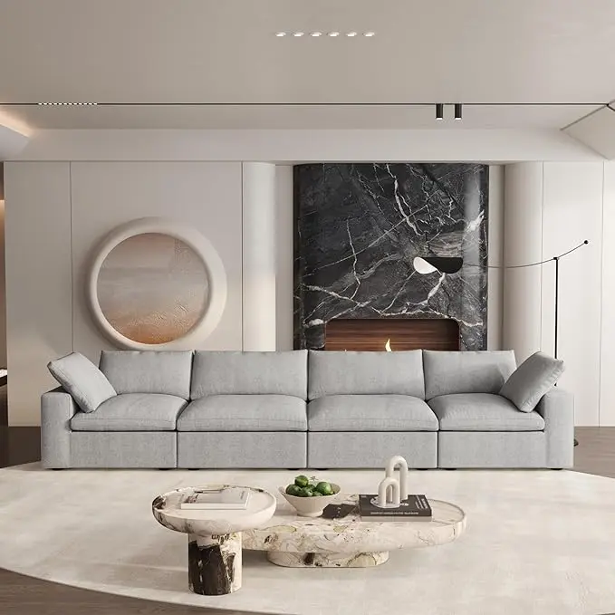Cloud Modular Sectional Sofa Couch, Minimalist Deep Sofa Couches, Sofa Covers