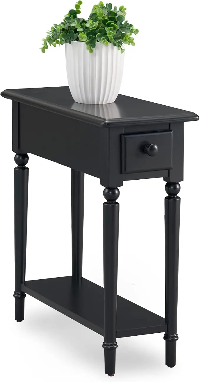Coastal Solid Wood Narrow End Table