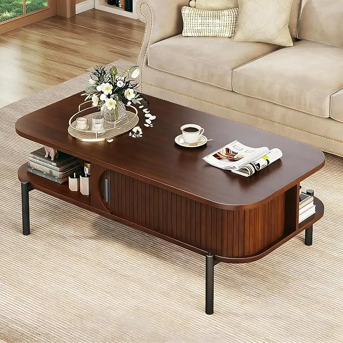 Coffee Table, 39.4" Mid Century Modern Coffee Tables