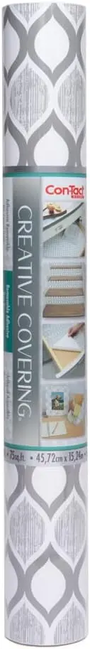 Con-Tact Brand Creative Covering, Self-Adhesive Shelf Liner, Savoy Stone