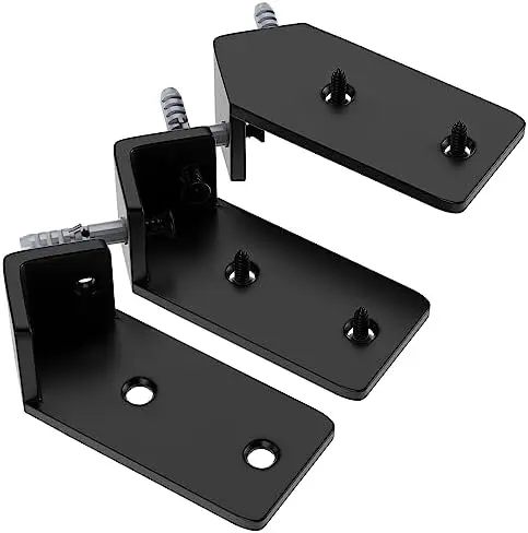 Corner Shelf Bracket, 5 inch 3-Pack 1/5" Thick Hidden Shelf Brackets