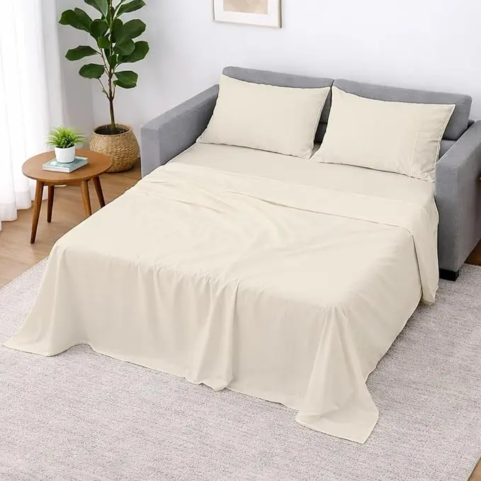Cottington Lane Sleeper Sofa Sheets Full Size, 4 Piece Premium Quality 100%