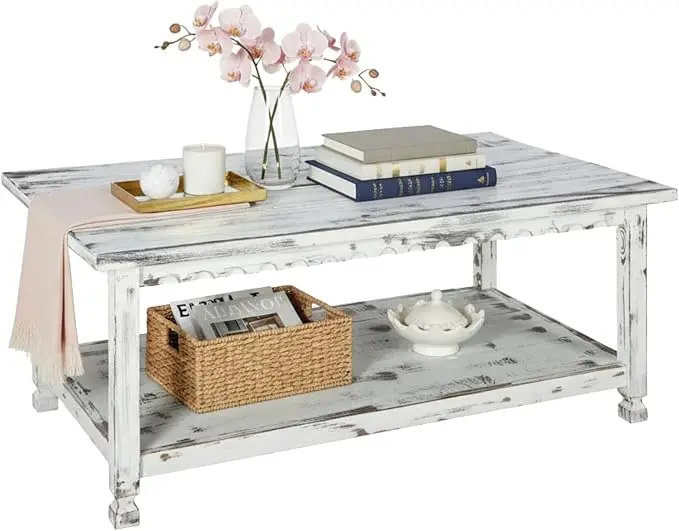 Country Cottage 42-Inch Farmhouse Coffee Table
