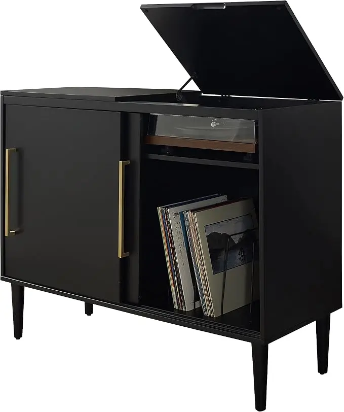 Crosley Furniture Everett Media Console and Record Player Stand