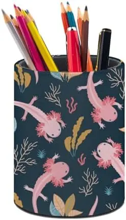 Cute Axolotl Pen Holder Pencil Cup for Desk Organizer
