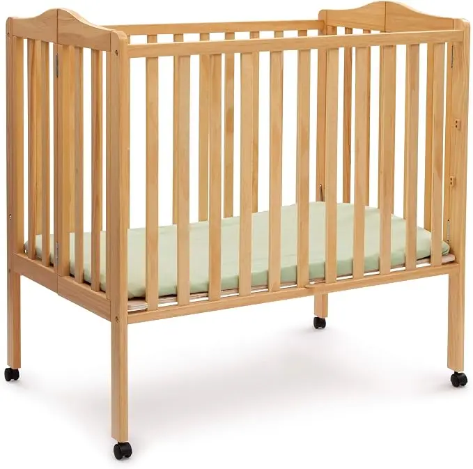 Delta Children Folding Portable Mini Baby Crib