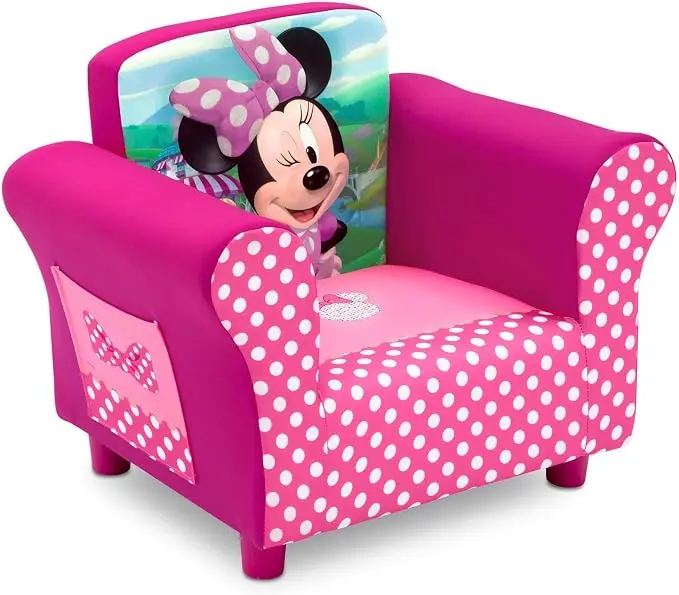 Delta Children Upholstered Chair, Disney Minnie Mouse