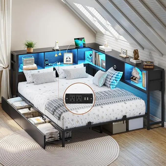 DICTAC Full Corner Bed Frame