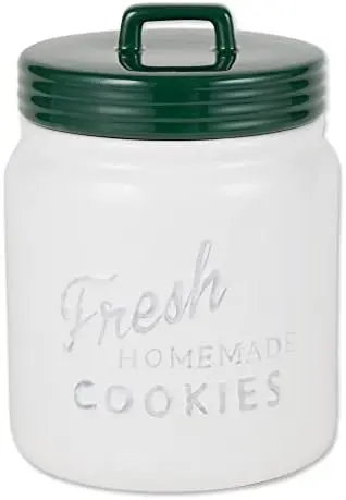 DII Kitchen Accessories Collection Ceramics, Cookie Jar, Green