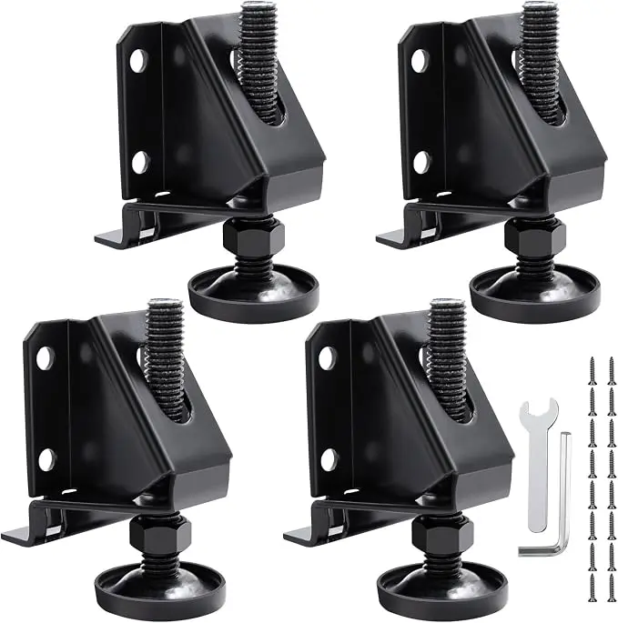 DkOvn 4/8/16 Pack Heavy Duty Leg Leveler, 2-inch Adjustable Height,