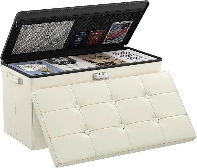DocSafe Storage Ottoman Bench