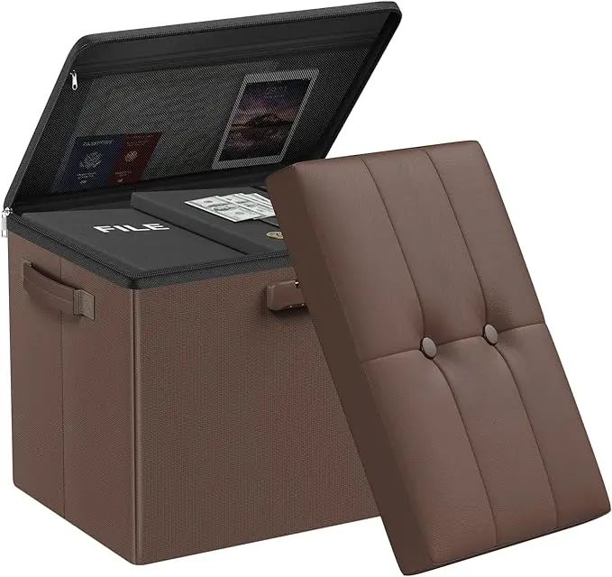 DocSafe Storage Ottoman Foot Rest Stool