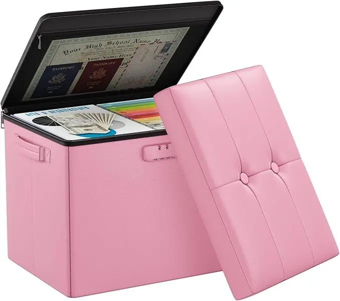 DocSafe Storage Ottoman Foot Rest Stool