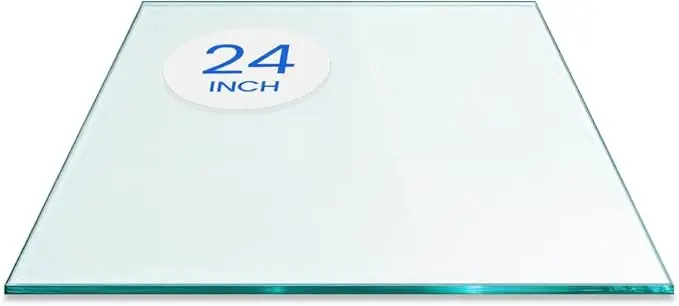 Dulles Glass 24 inch Square Glass Table Top