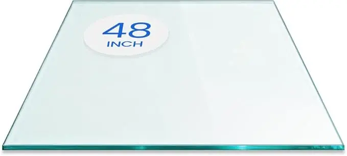 Dulles Glass 48 inch Square Glass Table Top