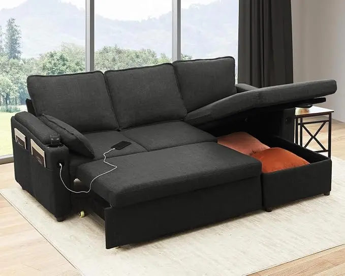 DURASPACE Sofa Bed Sleeper Pull Out 2 in 1 Sectional Sleeper Sofa Couches