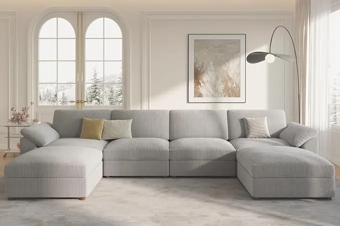 EASE MOOSE Modular Sectional Sofa, Oversized U Shape Sectional Couch