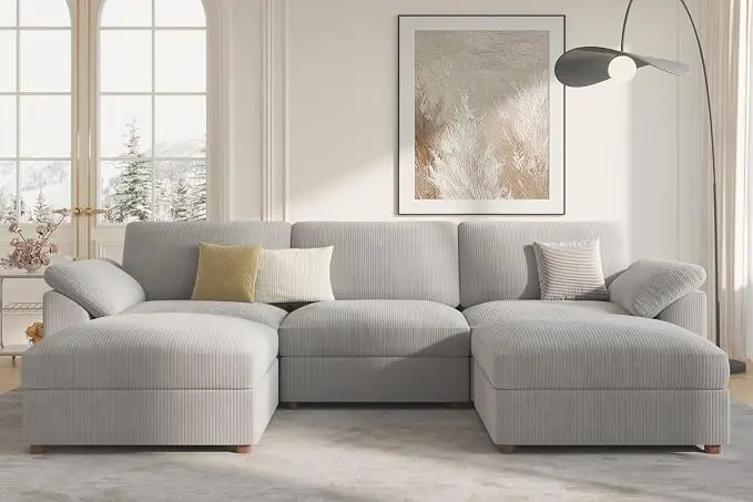 EASE MOOSE Oversized Modular Sectional Sofa, Extra Large U Shape Sectional