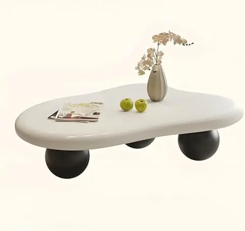 Eco-Friendly Vintage Cream Coffee Table