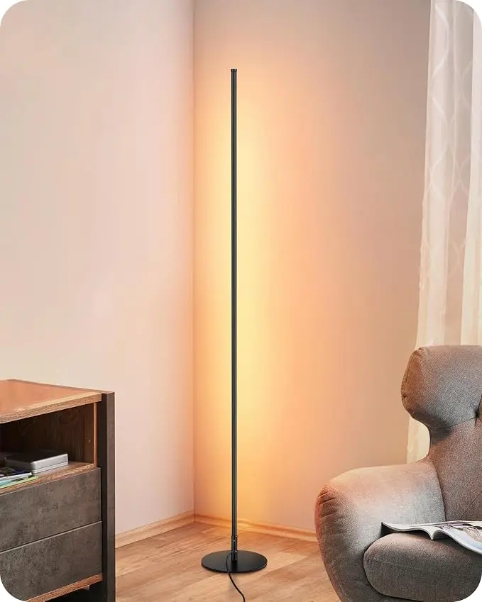EDISHINE Floor Lamps for Living Room, Remote Control & Foot Switch Corner Floor
