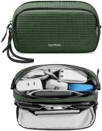 Electronic Organizer Travel Case Performance, Dual Compartment Bag