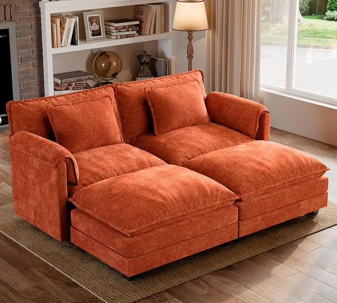 ELUCHANG Oversized 79" Modular Sectional Sofa Bed, Comfy Cloud Couch