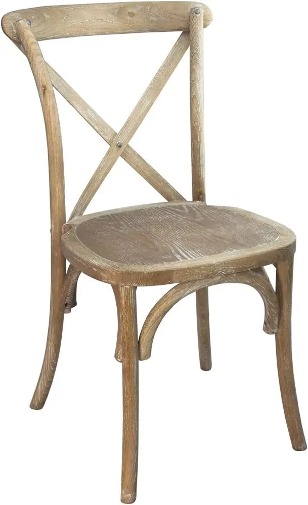 EMMA + OLIVER 2-Pack Wooden X-Back Dining Chair