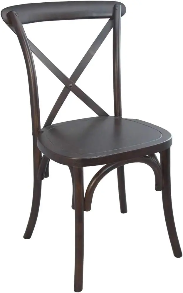 EMMA + OLIVER 2-Pack Wooden X-Back Dining Chair