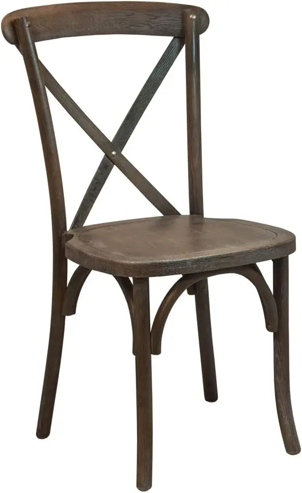 EMMA + OLIVER 2-Pack Wooden X-Back Dining Chair