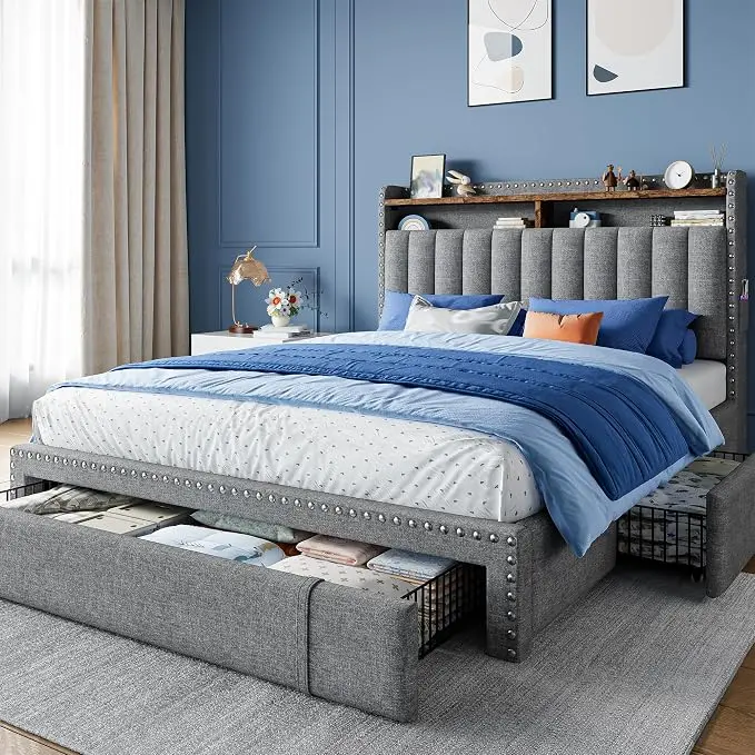 EnHomee Full Size Bed Frame