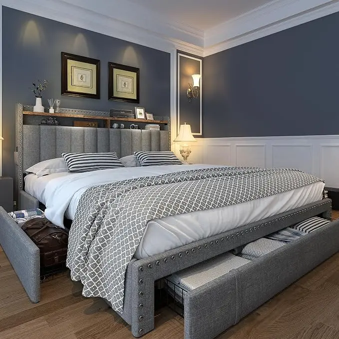 EnHomee Queen Size Bed Frame