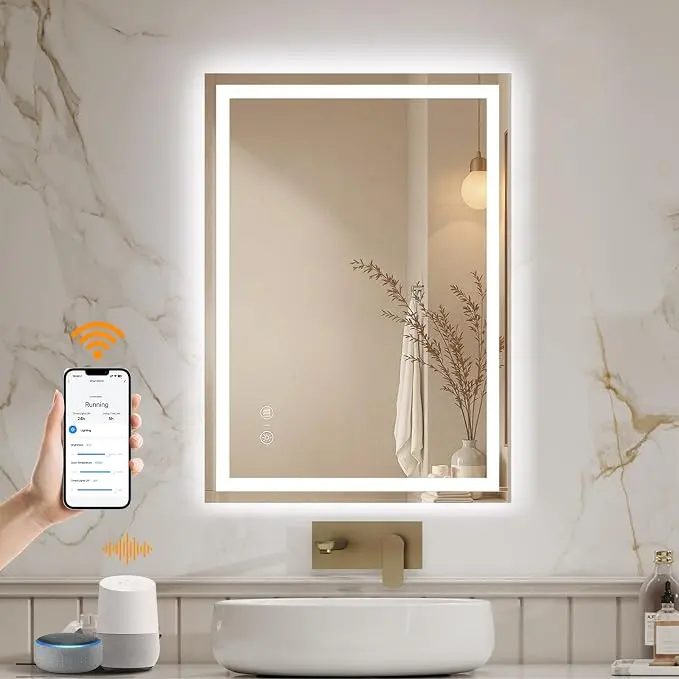 ENZE 20" x 28" Smart LED Bathroom Mirror