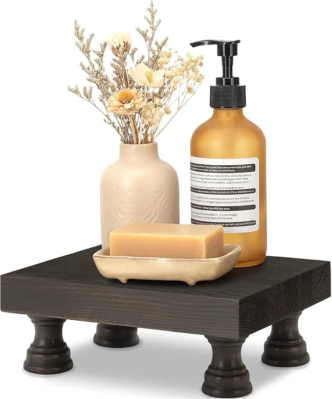 EOSAHR Retro Pine Wood Riser Display Stand