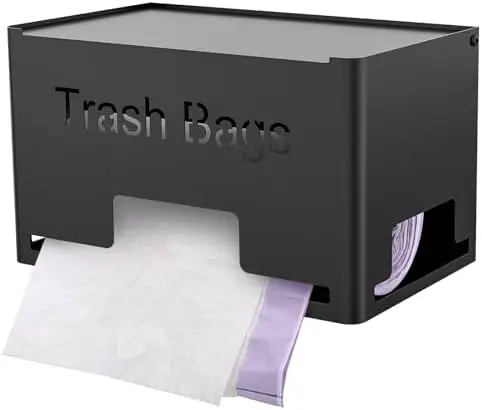 Extra Large Trash Bag Holder, Garbage Bag Dispenser Holder, Black