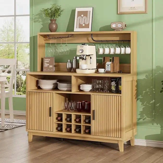 FiveWillowise Fluted Buffet Cabinet