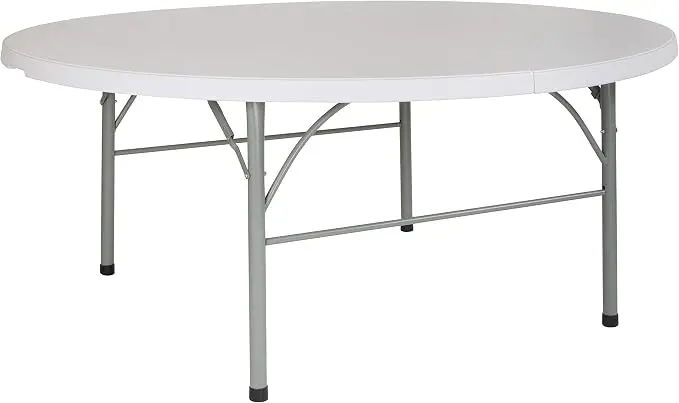 Flash Furniture Stonewall 6' Round Plastic Folding Event Table