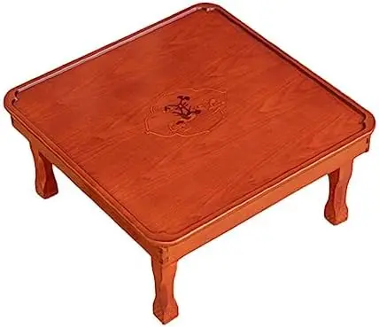 Folding Square Tea Coffee Table, Household Kang Table, Low Wooden Table